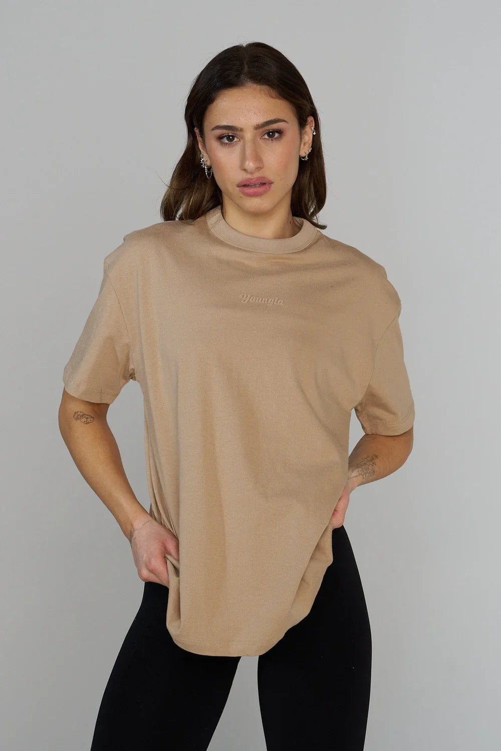 "SIMPLE TEE" Oversized training shirt